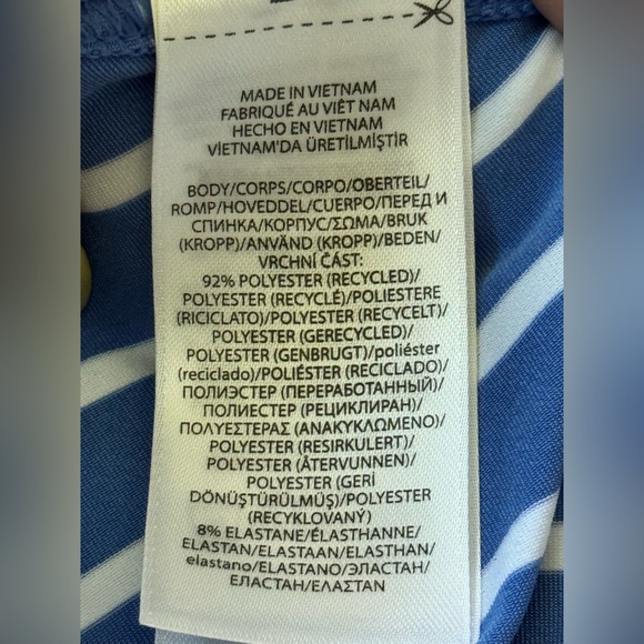 RLX Ralph Lauren baby Blue and White Striped Skort golf tennis sport size M - Picture 9 of 9